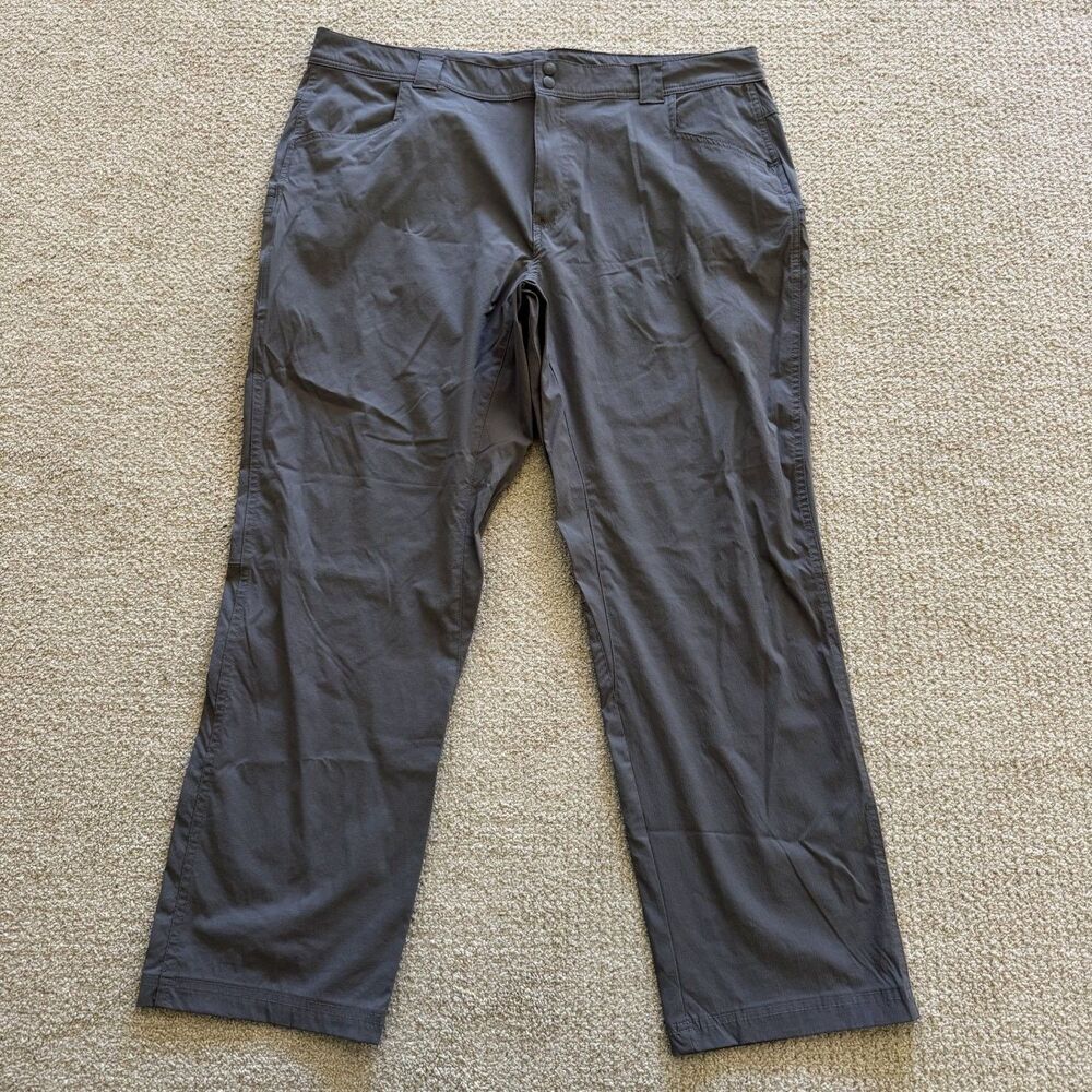Columbia PFG Omni-Shade Cargo Fishing Pants Mens 38x30 Gray Hiking Outdoor